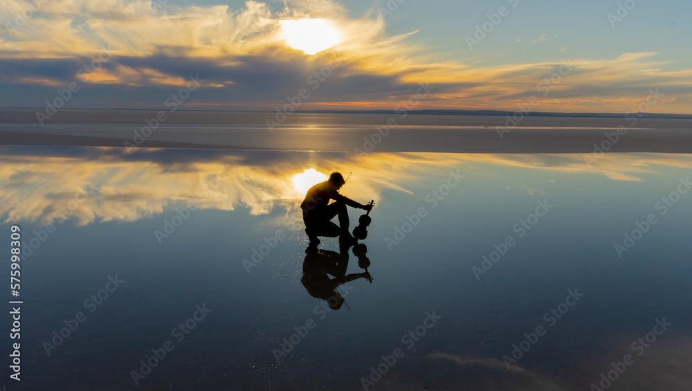 silhouette of a person on a sunset silhouette of a person on a sunset