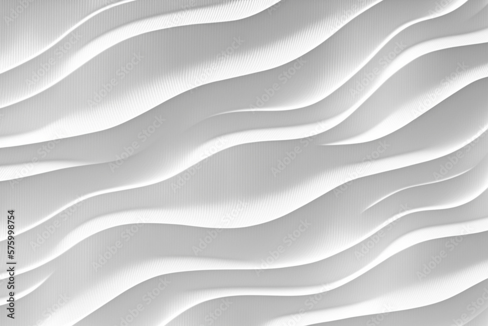 Light Background Waves Design with dune like graphic elements in light white gray beige colors. Perfect for business cards, flyers design or brochures. Ai generated