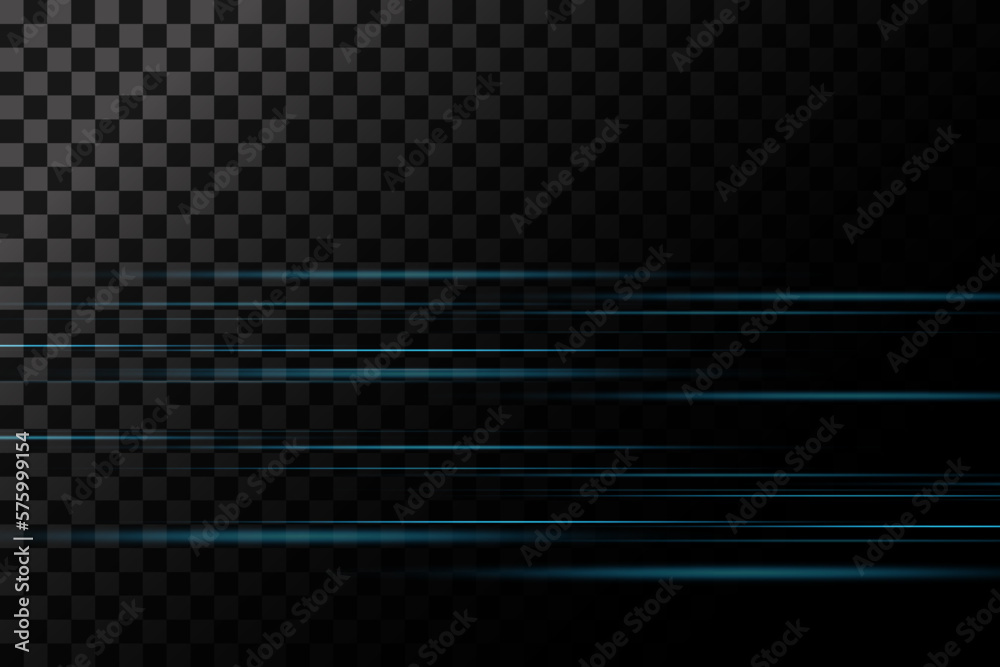 custom made wallpaper toronto digitalSet of blue lines, laser beams, bright light beams with sparkles and dust on a transparent background. vector illustration