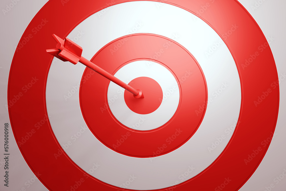 target concept 3d illustration. target concept 3d illustration.