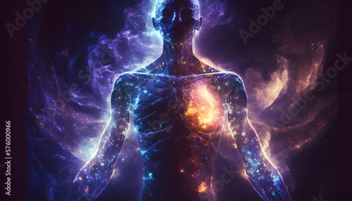 Astral body in the galaxy - AI Generated