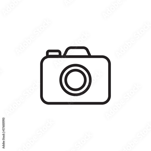 editable illustration of camera icon