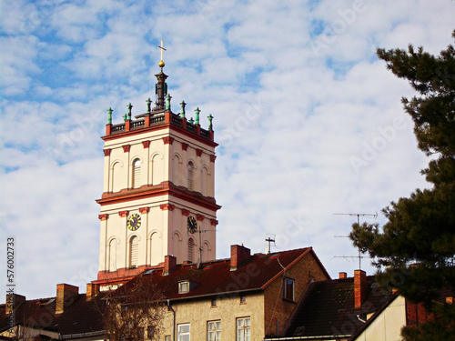 Turm von der Evangelisch-Lutherische Stadtkirche in Norddeutschland