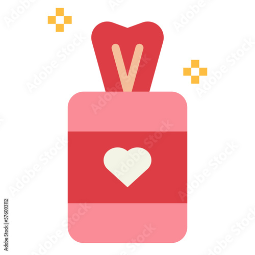 toffee flat icon style