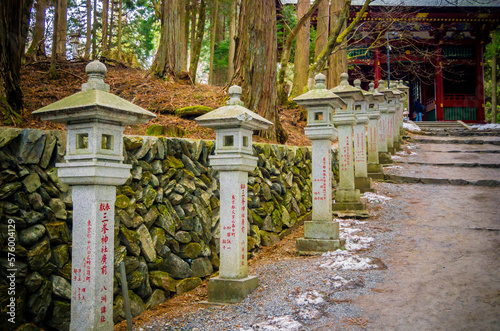 Beautiful scenery of Japan - stone lantern