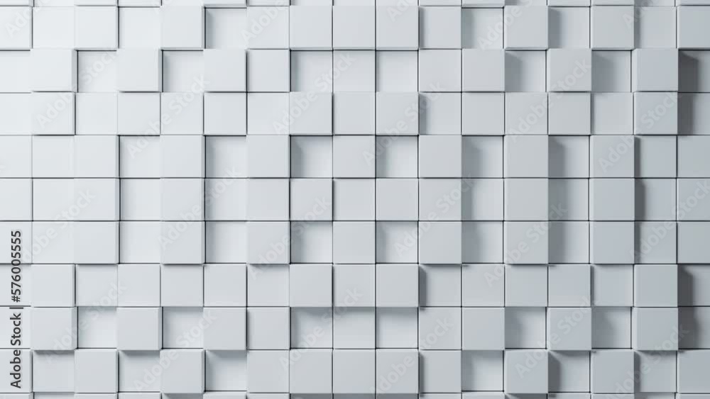 Abstract square random waving motion background architectural, Elegant dynamic squares loop and box shapes moving gently up and down. 3d animation digital concept background. 4k UHD Seamless Loop Abstract square random waving motion background architectural, Elegant dynamic squares loop and box shapes moving gently up and down. 3d animation digital concept background. 4k UHD Seamless Loop