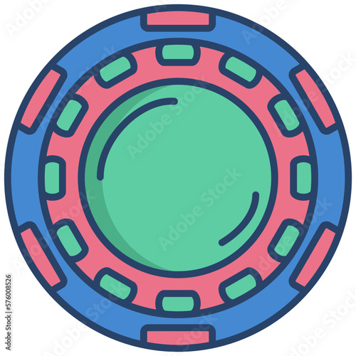 Casino chip icon