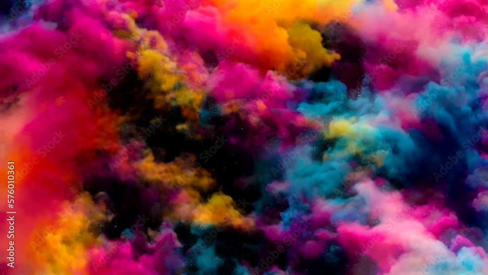 abstract splash painting watercolor hand drawn on dark background. Fantasy galaxy sky with colorful fire and smokes. Seamless and infinity looping animation. Live wallpaper or screen saver video. abstract splash painting watercolor hand drawn on dark background. Fantasy galaxy sky with colorful fire and smokes. Seamless and infinity looping animation. Live wallpaper or screen saver video.