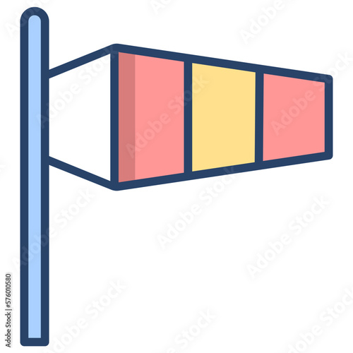 Wind flag icon