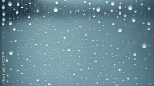 rain drops on window - generative ai illustration