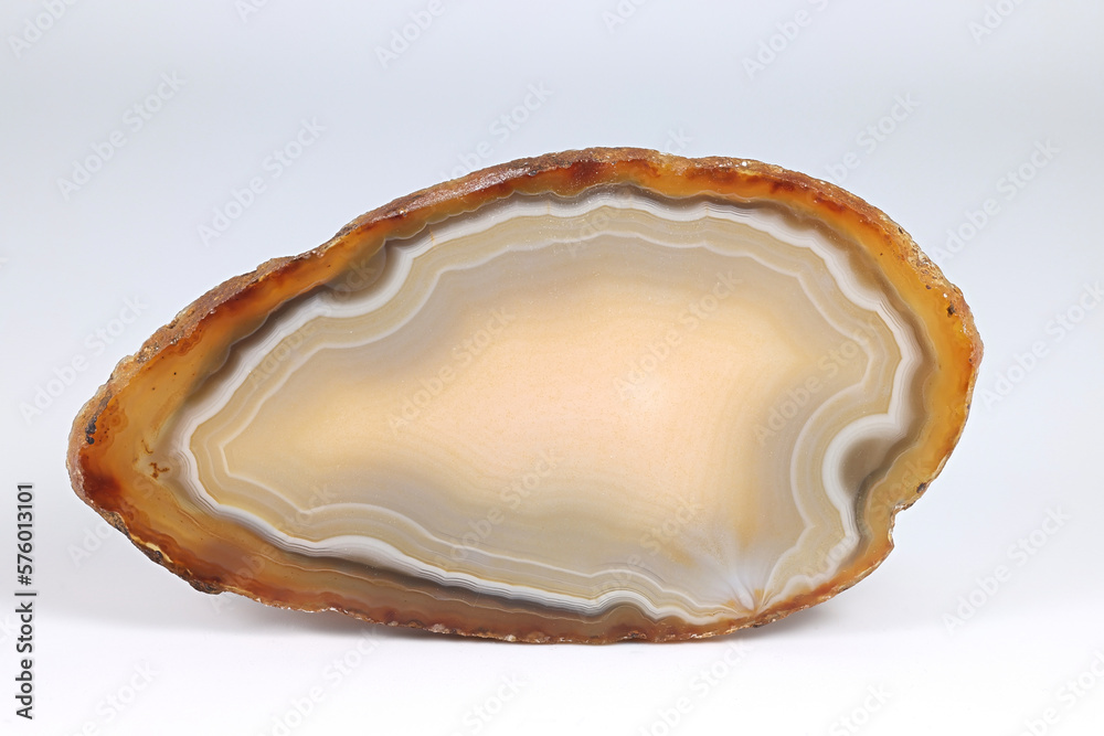 Sliced and polished agate from Brazil Sliced and polished agate from Brazil