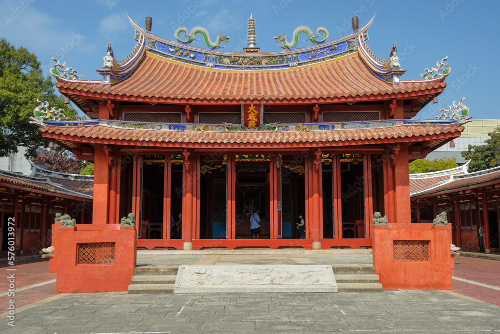 Tainan Confucius Temple also called the First Academy of Taiwan in Tainan, Taiwan.