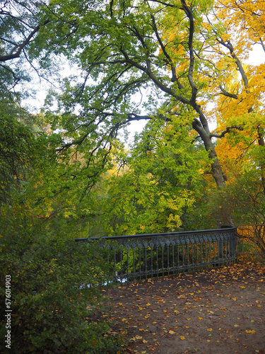 garden of schloss charlottenburg in autumn