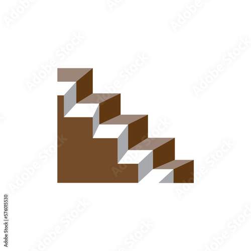 stairs house building element design vector illustration