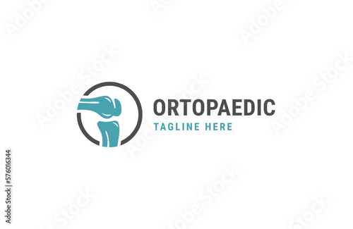 Orthopedic Health Bone Logo vector illustration Design template flat vector