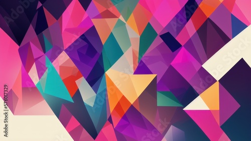 abstract colorful background - generative ai illustration