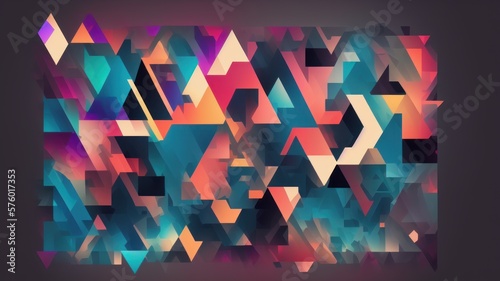 abstract colorful background - generative ai illustration