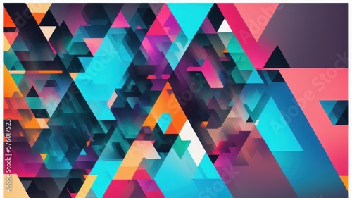 abstract colorful background - generative ai illustration