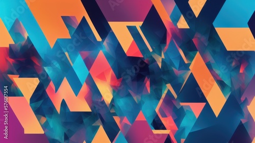 abstract colorful background - generative ai illustration