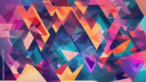 abstract colorful background - generative ai illustration