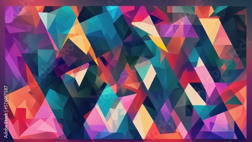 abstract colorful background - generative ai illustration