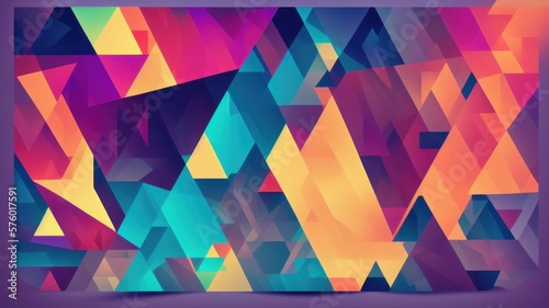 abstract colorful background - generative ai illustration