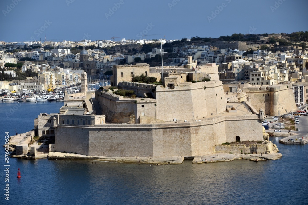 Malta, La Valletta in Europe in summer