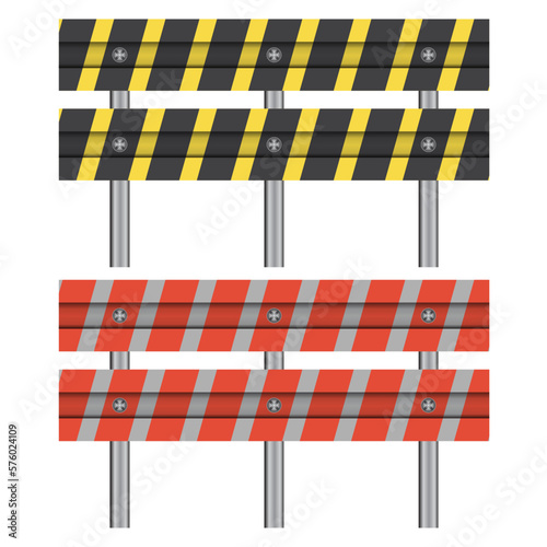 Road barrier vector design illustration isolated 