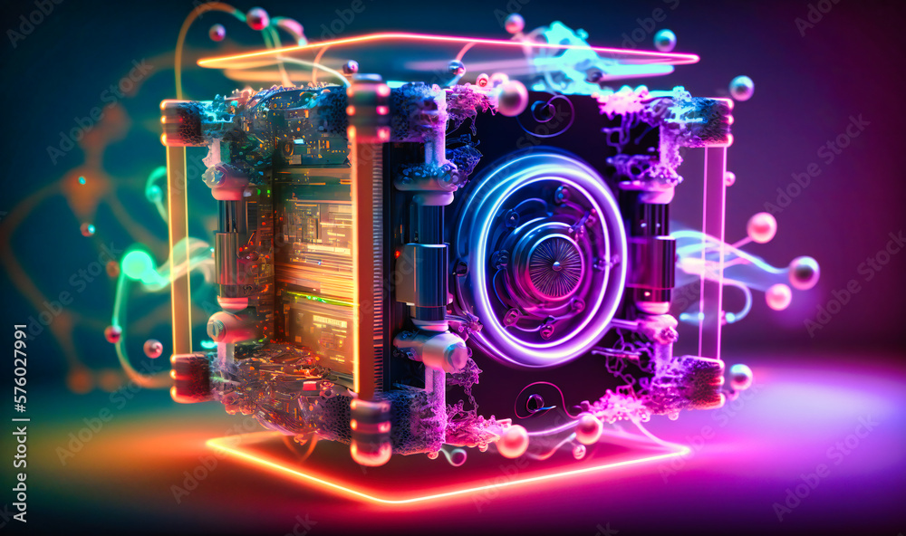 Fototapeta premium Quantum computing