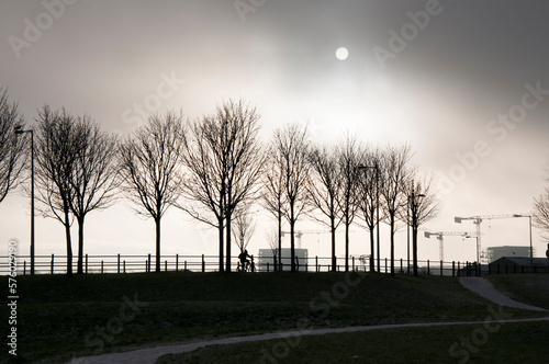 Winter fog in Dublin photo