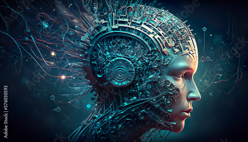 Artificial Intelligence - Abstract Illustration - Generative AI