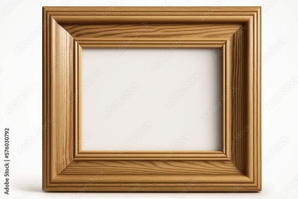 wooden frame on white wooden frame on white