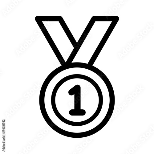 medal icon vector logo template, winner icon