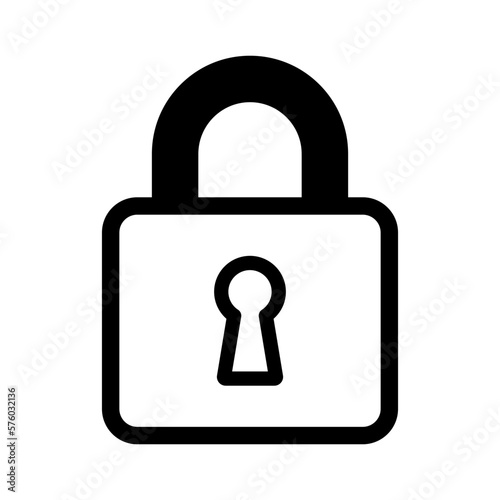 padlock icon vector logo template, secure icon