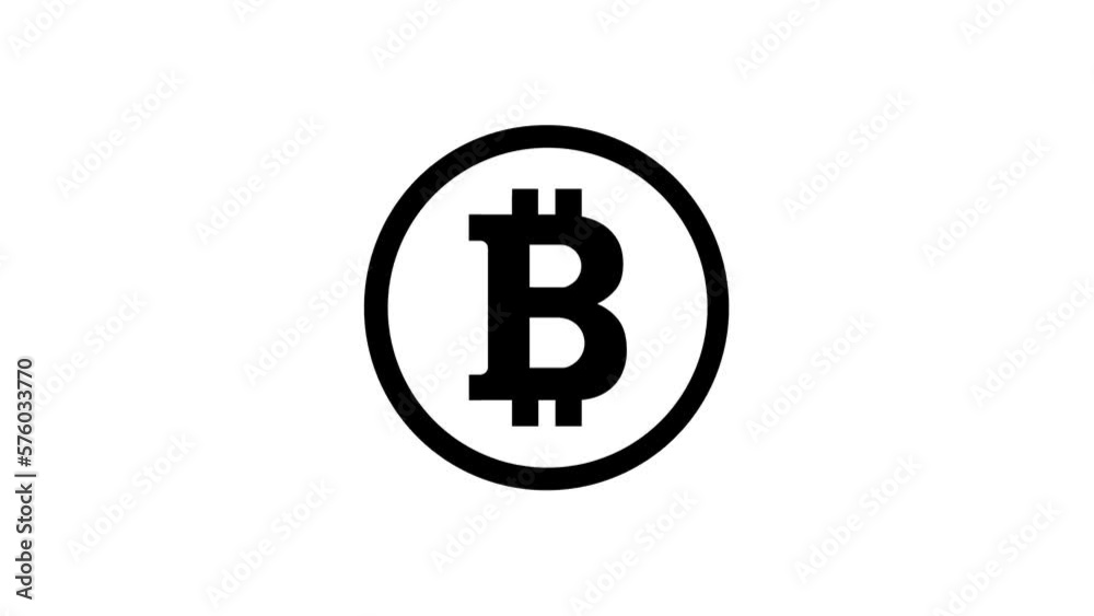 Bitcoin black and white icon. Cryptocurrency symbol and coin image for use in web projects or mobile applications. Blockchain, white background. Animated black bitcoin coins Business, cryptocurrency Bitcoin black and white icon. Cryptocurrency symbol and coin image for use in web projects or mobile applications. Blockchain, white background. Animated black bitcoin coins Business, cryptocurrency