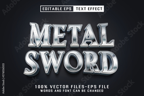 Metal Sword Editable Text Effect