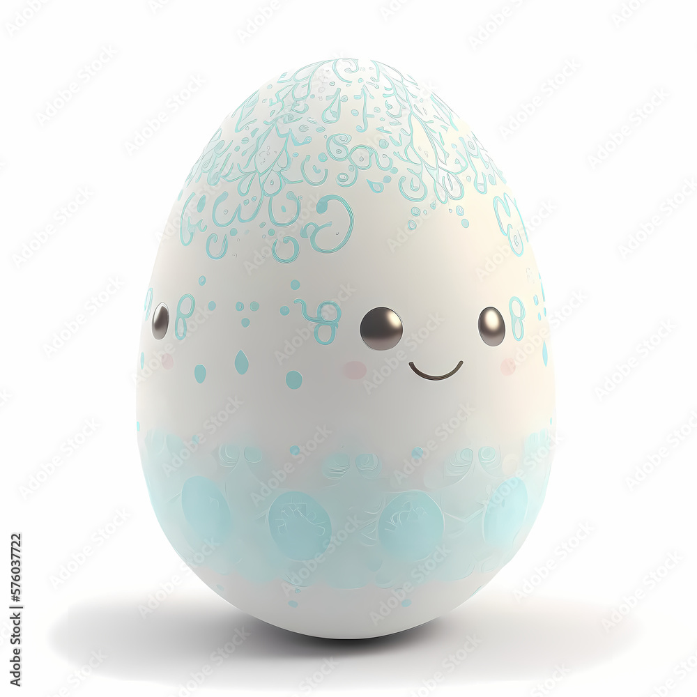 Easter Eggs Cute Design. Generative AI Easter Eggs Cute Design. Generative AI