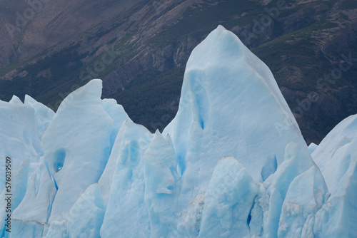 Perito Moreno Glacier, El Calafate, Argentina on January 25, 2023: here one of the South American glaciers.