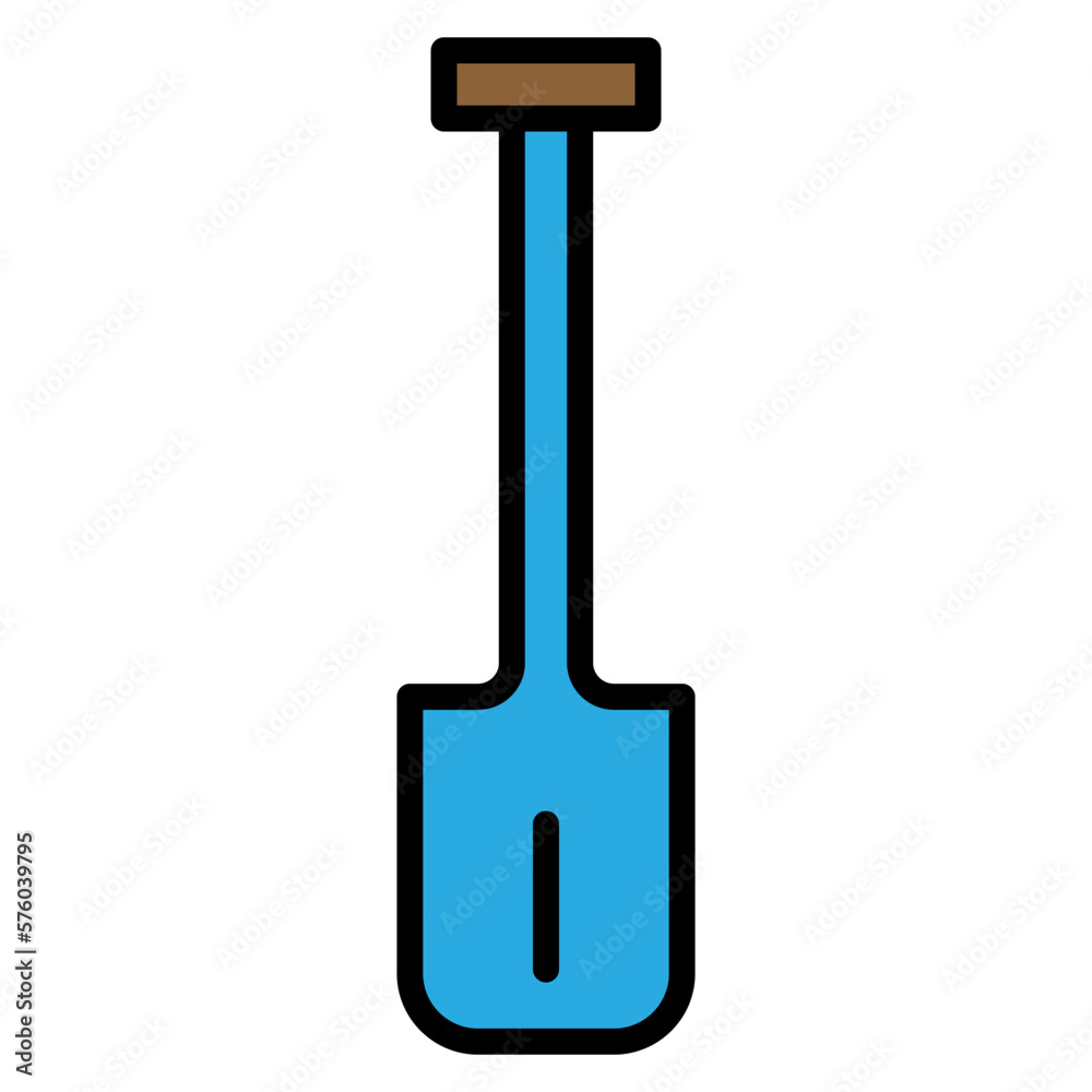 Shovel icon line isolated on white background. Black flat thin icon on modern outline style. Linear symbol and editable stroke. Simple and pixel perfect stroke vector illustration Shovel icon line isolated on white background. Black flat thin icon on modern outline style. Linear symbol and editable stroke. Simple and pixel perfect stroke vector illustration