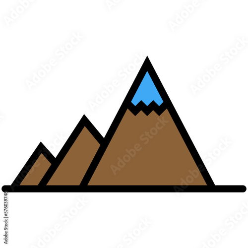 Mountainside line icon isolated on white background. Black flat thin icon on modern outline style. Linear symbol and editable stroke. Simple and pixel perfect stroke vector illustration.