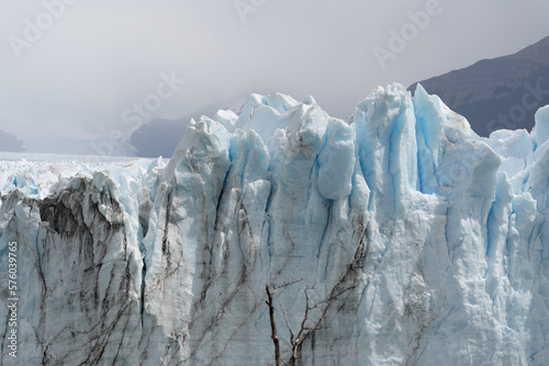 Perito Moreno Glacier, El Calafate, Argentina on January 25, 2023: here one of the South American glaciers.