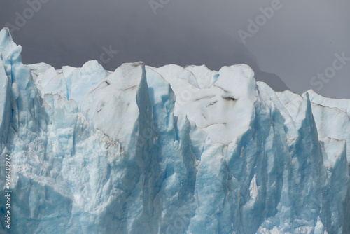 Perito Moreno Glacier, El Calafate, Argentina on January 25, 2023: here one of the South American glaciers.
