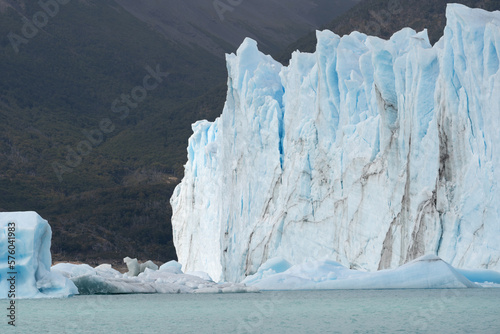 Perito Moreno Glacier, El Calafate, Argentina on January 25, 2023: here one of the South American glaciers.