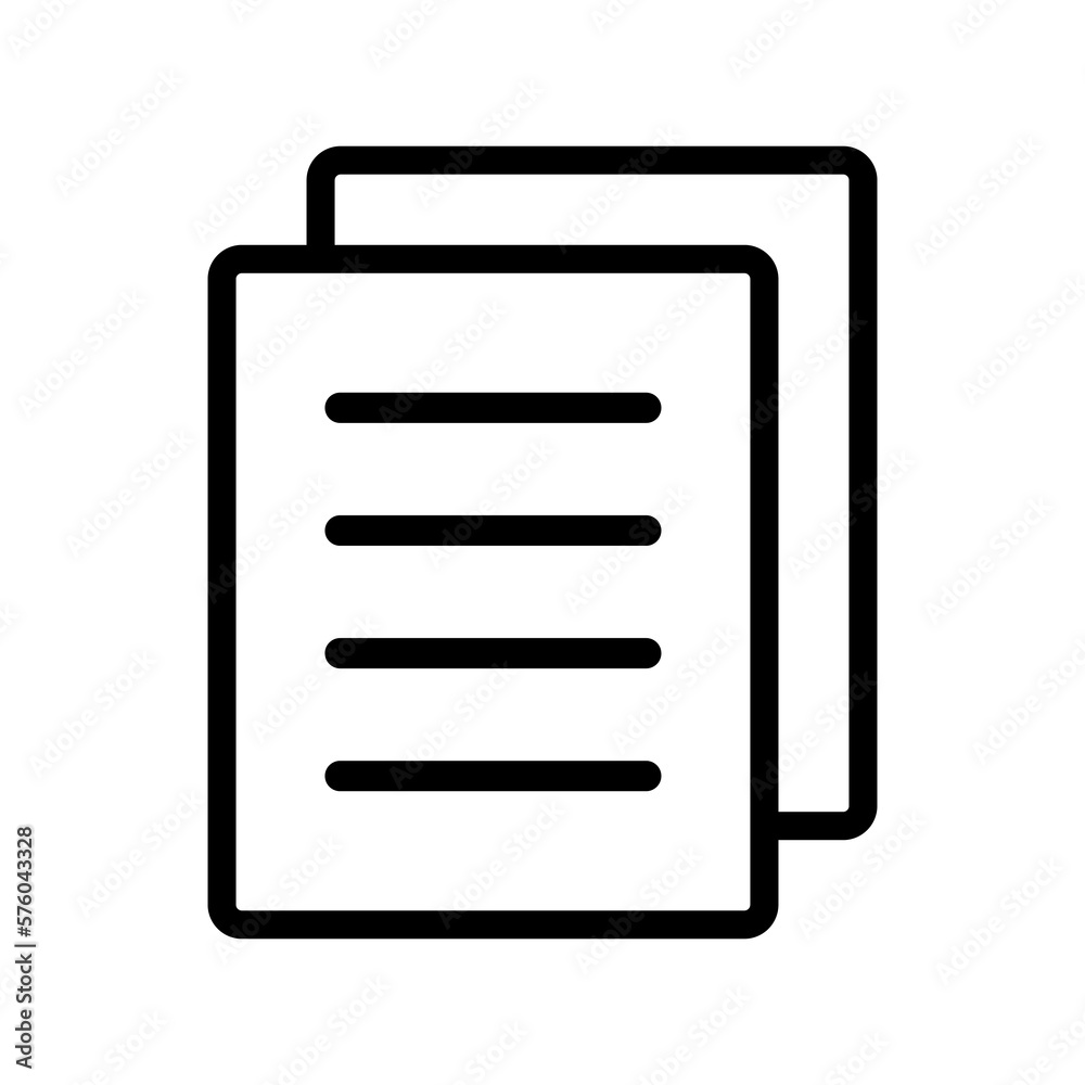 Document icon. Text document vector icon, design element. Document icon. Text document vector icon, design element.