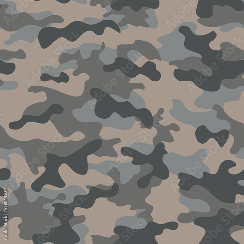 
Blue vector camouflage pattern, trendy street background, printable texture