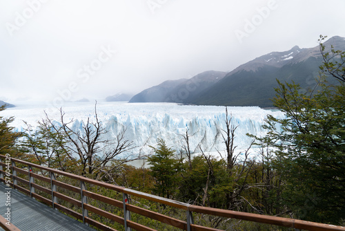 Perito Moreno Glacier, El Calafate, Argentina on January 25, 2023: here one of the South American glaciers.