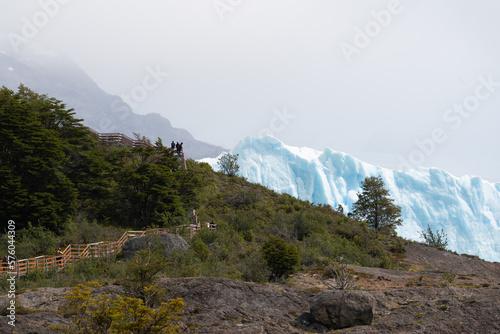 Perito Moreno Glacier, El Calafate, Argentina on January 25, 2023: here one of the South American glaciers.