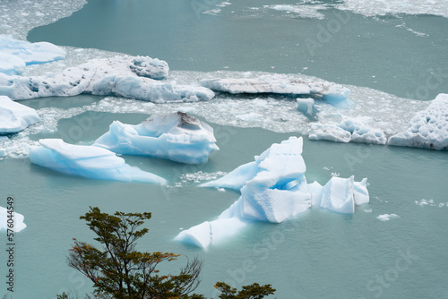 Perito Moreno Glacier, El Calafate, Argentina on January 25, 2023: here one of the South American glaciers.