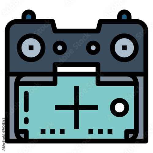 controller filled outline icon style