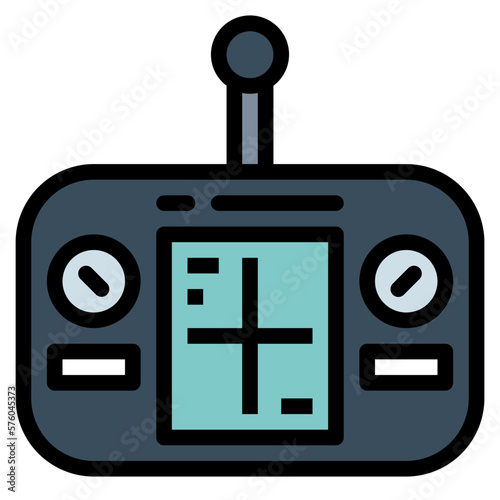 controller filled outline icon style